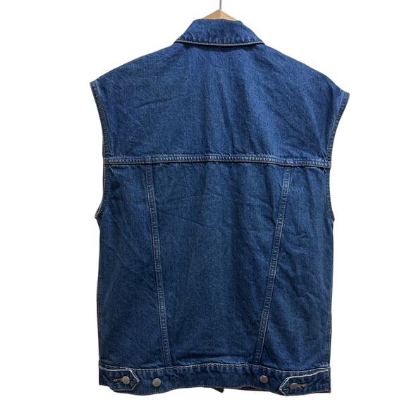 Universal Thread Denim Vest Jacket Button Collar XS Blue Streetwear Boho Hippie - Picture 2 of 7